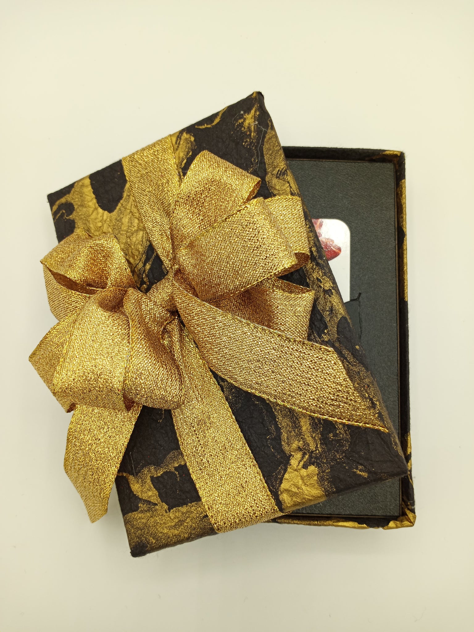 Elegant Gold Glitter Royal Black Damask Wrapping Paper